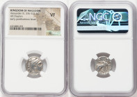 MACEDONIAN KINGDOM. Alexander III the Great (336-323 BC). AR drachm (17mm, 1h). NGC VF. Early posthumous issue of Colophon, ca. 323-319 BC. Head of He...