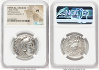 IONIAN ISLANDS. Chios. Ca. late 3rd-early 2nd centuries BC. AR tetradrachm (30mm, 12h). NGC VF. Posthumous issue in the name and types of Alexander II...