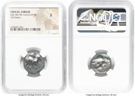 CILICIA. Tarsus. Ca. late 5th-4th centuries BC. AR stater (20mm, 1h). NGC Fine. Ca. 410-385 BC. Persian Satrap (or King of Cilicia) on galloping horse...