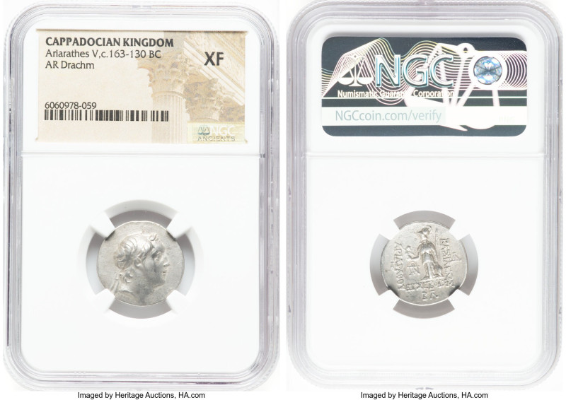 CAPPADOCIAN KINGDOM. Ariarathes IV Eusebes (ca. 220-163 BC). AR drachm (19mm, 11...