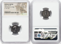 Otho (January-April AD 69). AR denarius (17mm, 3.28 gm, 5h). NGC Choice Fine 5/5 - 2/5, scratches. Rome. IMP M OTHO CAESAR AVG TR P, bare, bewigged he...