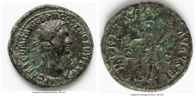 Domitian, as Augustus (AD 81-96). AE as (28mm, 12.84 gm, 5h). Fine, tooled. Rome, 92-94. IMP CAES DOMIT AVG GERM COS XVII CENS PER P P, laureate head ...