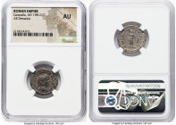 Caracalla (AD 198-217). AR denarius (19mm, 6h). NGC AU. Rome, AD 213. ANTONINVS PIVS AVG BRIT, laureate head of Caracalla right / P M TR P XVI-COS III...