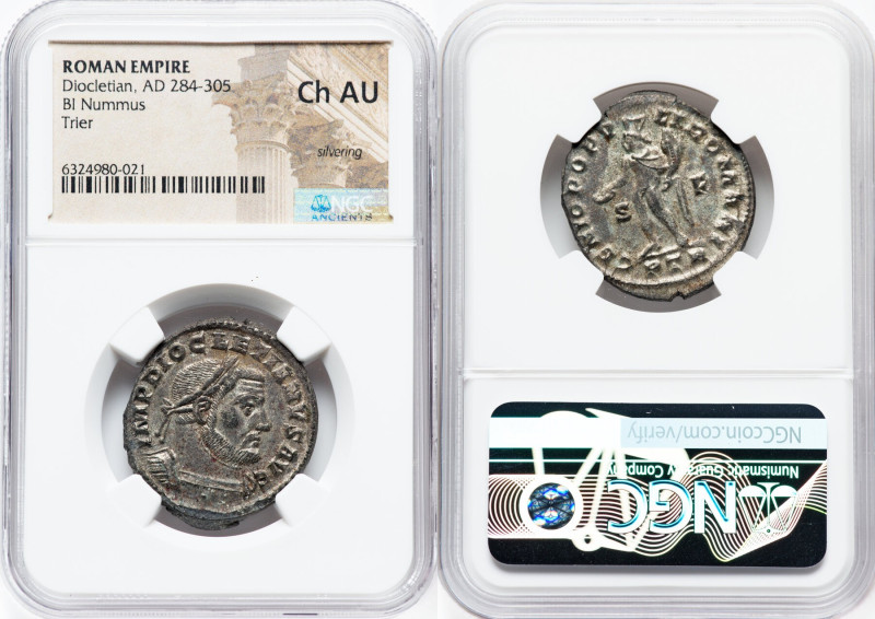 ANCIENT LOTS. Roman Imperial. Diocletian (AD 284-305). Lot of three (3) BI folli...