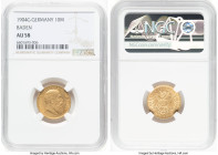 Baden. Friedrich I gold 10 Mark 1904-G AU58 NGC, Karlsruhe mint, KM275, Fr-3758. HID09801242017 © 2022 Heritage Auctions | All Rights Reserved