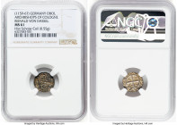 Cologne. Reinald Von Dassel Obol ND (1159-1167) MS61 NGC, Havernick-766. 0.55gm. Archbishops of Cologne. Sold with dealer tag. From the Historical Sch...