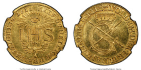 Saxony. Johann George I gold Ducat 1616-IHS AU Details (Mount Removed) PCGS, KM126, Fr-2642. 3.42gm. HID09801242017 © 2022 Heritage Auctions | All Rig...