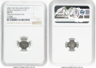 Early Anglo-Saxon. Primary Phase Sceat ND (680-710) AU53 NGC, Series BI, S-777. 1.03gm. Sold with dealer tag. From the Historical Scholar Collection H...