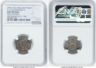 Kings of All England. Aethelred II (978-1016) Penny ND (c. 1009-1017) UNC Details (Peck Marked) NGC, Norwich mint, moneyer Oswold, Last Small Cross ty...