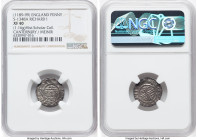 Richard I Penny ND (1189-1199) XF40 NGC, Canterbury mint, Meinir as moneyer, Class 4a, S-1348A. 1.16gm. Sold with tray tag. From the Historical Schola...