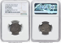 Philip II of Spain & Mary Groat ND (1554-1558) VF Details (Reverse Damage) NGC, Tower mint, Lis mm, S-2508. 1.78gm. From the Historical Scholar Collec...