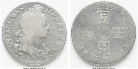 William III Crown 1696 VG, First bust, First harp. KM486, Dav-3781, S-3470. 39.6mm. 29.15gm. HID09801242017 © 2022 Heritage Auctions | All Rights Rese...