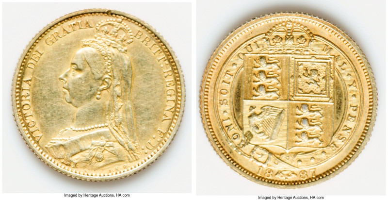 Victoria gilt 6 Pence 1887 XF, KM757. 19.3mm. 2.83gm. One year type. Jubilee hea...
