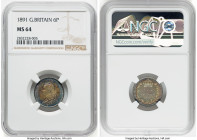 Victoria 6 Pence 1891 MS64 NGC, KM760, S-3929. HID09801242017 © 2022 Heritage Auctions | All Rights Reserved