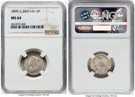 Victoria 6 Pence 1895 MS64 NGC, KM779, S-3941. HID09801242017 © 2022 Heritage Auctions | All Rights Reserved