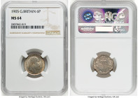 Edward VII 6 Pence 1905 MS64 NGC, KM799, S-3983. HID09801242017 © 2022 Heritage Auctions | All Rights Reserved