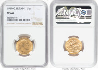 Edward VII gold Sovereign 1910 MS61 NGC, KM805, S-3969. HID09801242017 © 2022 Heritage Auctions | All Rights Reserved