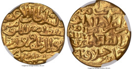 Sultans of Delhi. Firuz Shah Tughluq gold Tanka ND (AH 752-790 / AD 1351-1388) MS62 NGC, Hadrat Delhi mint, Fr-482, G&G-D463. 11.01gm. In the name of ...