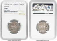 Afsharids. Ibrahim 12 Shahi AH 1162 (1748/1749) XF45 NGC, Dar al-Sultanat Qazwin mint, A-2764. Sold with CNG Electronic auction tag. HID09801242017 © ...