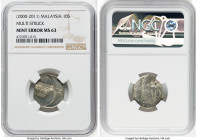 Constitutional Monarchy Mint Error - Multi Struck 10 Sen ND (2000-2011) MS63 NGC, Shah Alam mint, KM51. HID09801242017 © 2022 Heritage Auctions | All ...