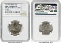 Constitutional Monarchy Mint Error - Struck on 20 Sen Planchet 50 Sen 1973 MS63 NGC, Franklin mint, KM5.3. 5.6gm. HID09801242017 © 2022 Heritage Aucti...