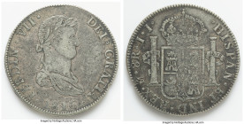 Ferdinand VII Contemporary Counterfeit 8 Reales 1816 Mo-JJ VF (Edge Cut and Damage), cf. KM111. 39.8mm. 24.81gm. HID09801242017 © 2022 Heritage Auctio...