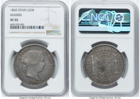 Isabel II 20 Reales 1860 VF35 NGC, Madrid mint, KM609.2. HID09801242017 © 2022 Heritage Auctions | All Rights Reserved