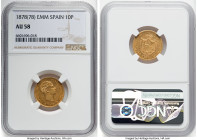 Alfonso XII gold 10 Pesetas 1878(78) EM-M AU58 NGC, Madrid mint, KM677. HID09801242017 © 2022 Heritage Auctions | All Rights Reserved