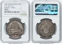 Confederation silver "Aargau - Aarau Shooting Festival" Medal 1849 MS63 NGC, Martin-1, Richter-1b. 37mm. By A. Bovy. HID09801242017 © 2022 Heritage Au...