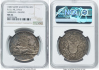Confederation silver "Aargau - Aarau Shooting Festival" Medal 1849 MS62 NGC, Martin-1, Richter-1b. 37mm. By A. Bovy. HID09801242017 © 2022 Heritage Au...