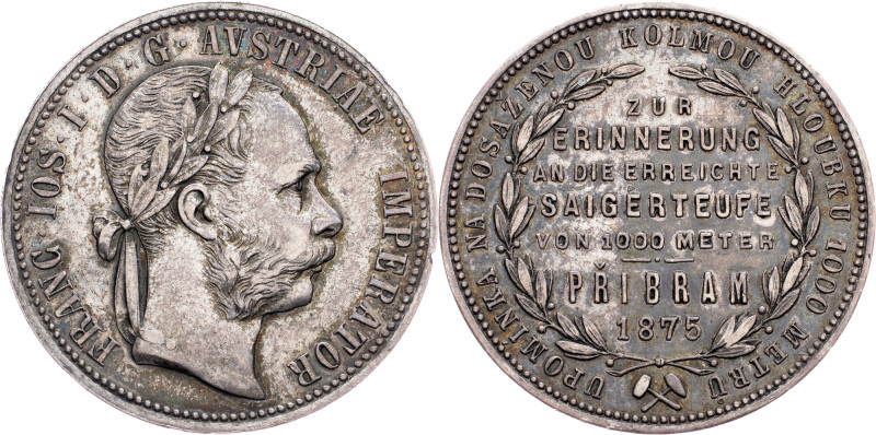 Franz Joseph I., Pribram Gulden 1875 Franz Joseph I., Pribram Gulden 1875, Ag (9...