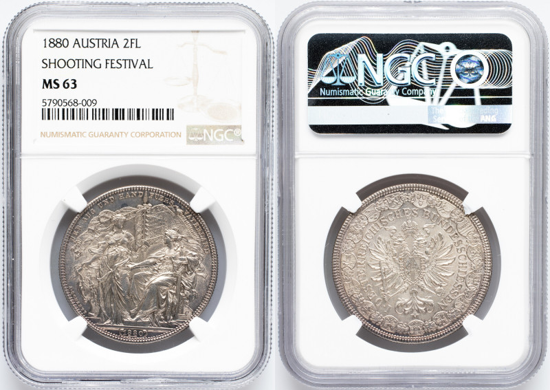 Franz Joseph I., Medal 1880, Vienna, NGC MS 63 Franz Joseph I., Medal 1880, Vien...