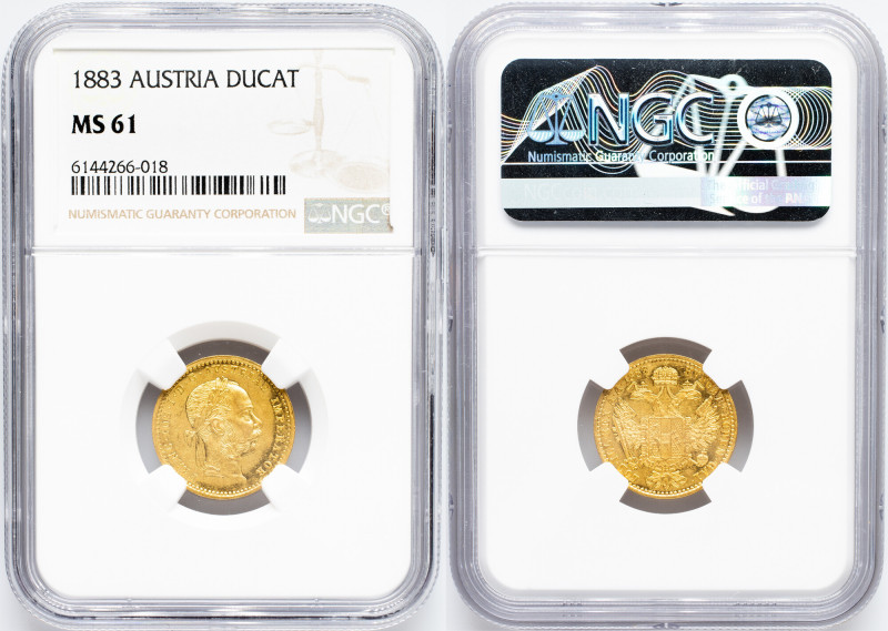 Franz Joseph I., 1 Dukat 1883, Vienna, NGC MS 61 Franz Joseph I., 1 Dukat 1883, ...