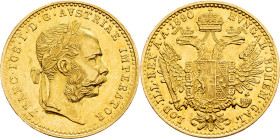 Franz Joseph I., 1 Dukat 1890, Vienna
