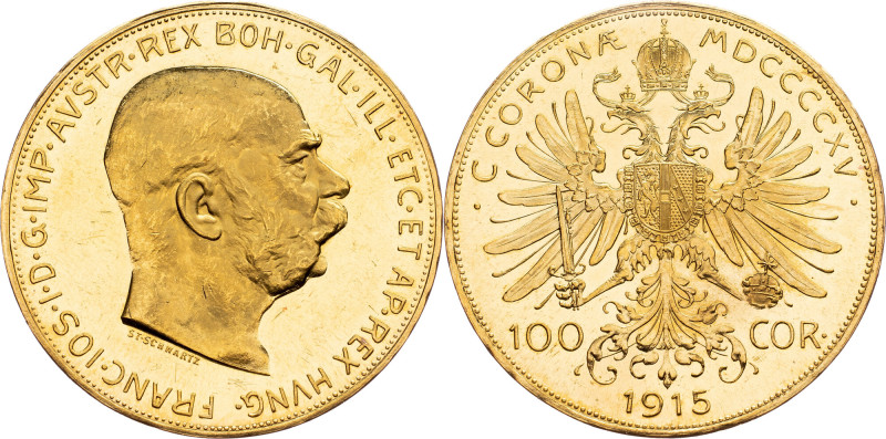 Franz Joseph I., 100 Krone 1915, Vienna Franz Joseph I., 100 Krone 1915, Vienna,...