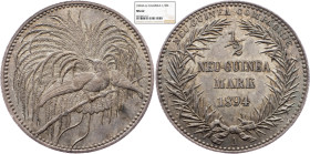 German New Guinea, 1/2 Mark 1894, Berlin, NGC MS 62