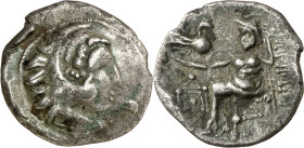 (s. III-II a.C.). Celtas del Danubio. Dracma. (S. 211 sim) (LT. 9646). Defecto en borde. 3,03 g. (MBC).