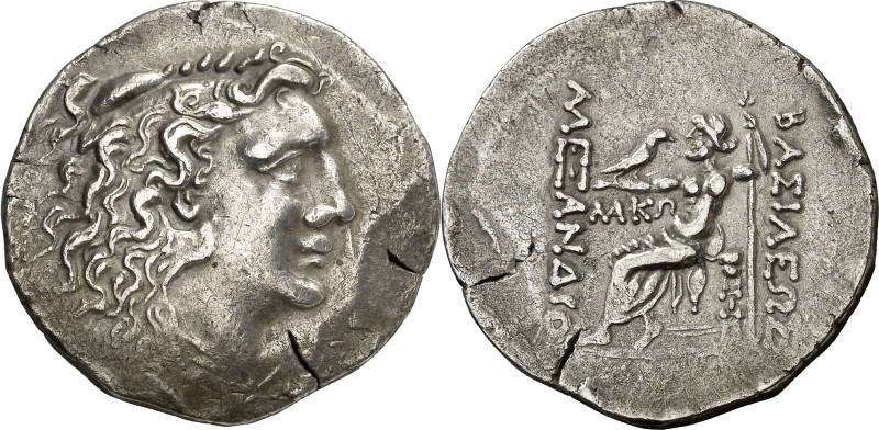 (75-71 a.C.). A nombre de Alejandro Magno. Tracia. Odessos. Tetradracma. (S. fal...