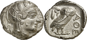 (454-404 a.C.). Ática. Atenas. Tetradracma. (S. 2526) (CNG. IV, 1597). 17,21 g. S/C-.