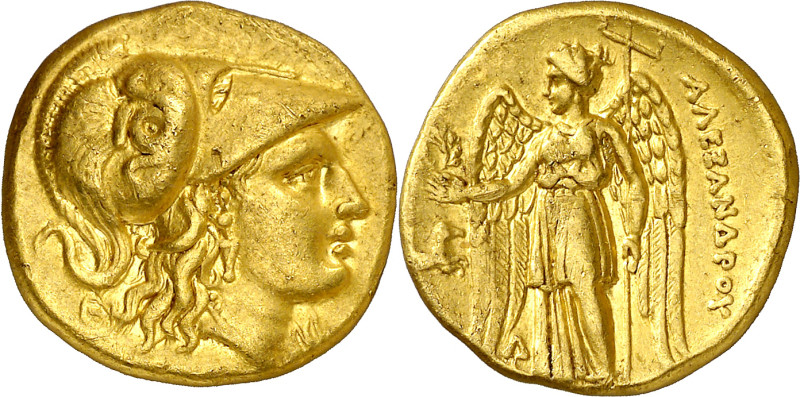 Imperio Macedonio. Alejandro III, Magno (336-323 a.C.). Lampsacos. Estátera de o...