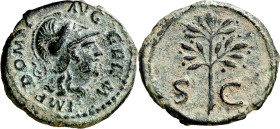 (84-85 d.C.). Domiciano. Cuadrante. (Spink 2827 var) (Co. 544 var) (RIC. 240). Pátina verde. 2,32 g. EBC-.