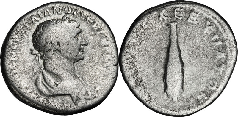 (112-114 d.C.). Trajano. Capadocia. Cesarea. Didracma. (S.GIC. falta) (RPC. III,...