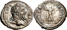 (208 d.C.). Septimio Severo. Denario. (Spink falta) (S. 501) (RIC. 216). 3,60 g. MBC+/MBC.