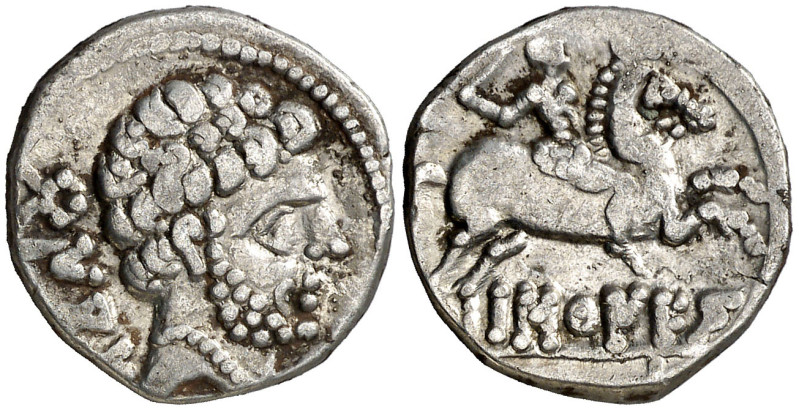 Bascunes (Pamplona). Denario. (FAB. 215) (ACIP. 1633 var). 3,88 g. MBC+.