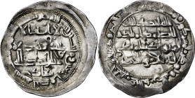 Emirato Independiente. AH 241. Mohammad I. Al Andalus. Dirhem. (V. 240) (Fro. 7). 2,64 g. MBC+.