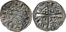 Jaume II (1291-1327). Barcelona. Diner. (Cru.V.S. 340.1) (Cru.C.G. 2158a). 1 g. MBC.