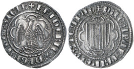 Frederic III de Sicília (1296-1337). Sicília. Pirral. (Cru.V.S. 564) (Cru.C.G. 2552) (MIR. 184). Atractiva. Ex Áureo & Calicó 28/05/2008, nº 2244. 3,0...