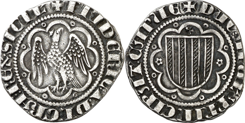 Frederic III de Sicília (1296-1337). Sicília. Pirral. (Cru.V.S. 566) (Cru.C.G. 2...