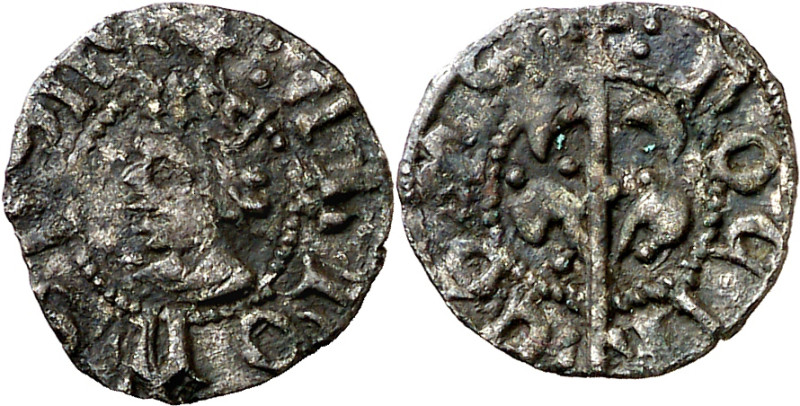 Alfons IV (1416-1458). Perpinyà. Òbol. (Cru.V.S. 831 var) (Cru.C.G. 2878f var) ....