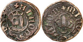 Alfons IV (1416-1458). Menorca. Diner. (Cru.V.S. 858) (Cru.C.G. 3781). 1,48 g. MBC.